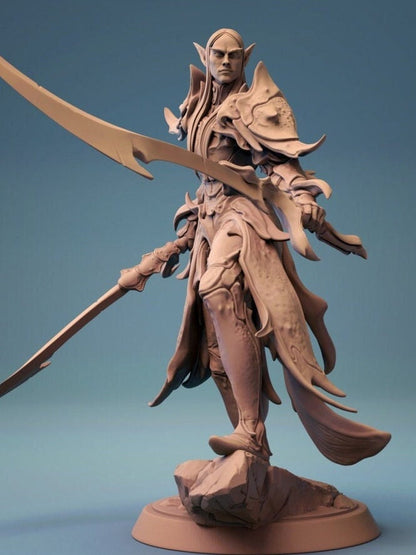 Elf Warriors | TABLETOP SCALE | TTRPG Warband Miniature | Rescale Miniatures