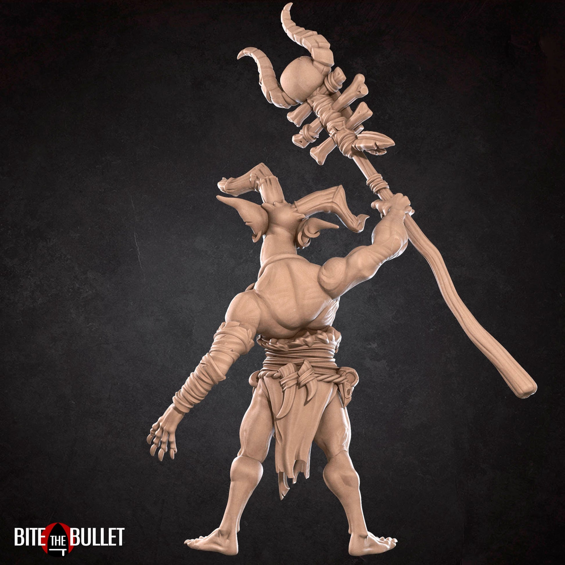 Fallen Shaman | D&D TTRPG Miniature | Bite the Bullet