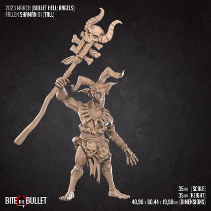 Fallen Shaman | D&D TTRPG Miniature | Bite the Bullet