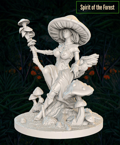 Spirit of the Forest | Tabletop Gaming or Display Miniature | BigMiniSculpting