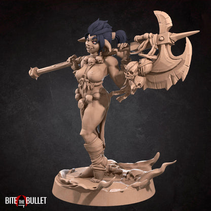 Exxotic Gaby | Goblin Woman Pinup SFW NSFW Model Miniature | Bite the Bullet