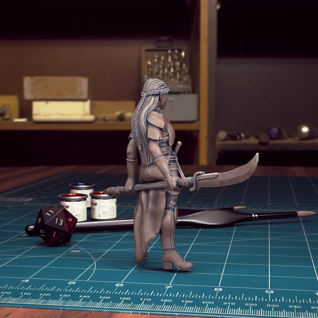 DnD Heroes Elf Fighters | TABLETOP SCALE | D&D TTRPG Mini | TytanTroll Miniatures