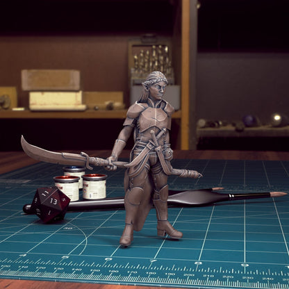 DnD Heroes Elf Fighters | TABLETOP SCALE | D&D TTRPG Mini | TytanTroll Miniatures