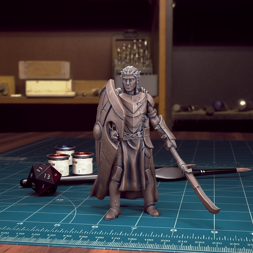 DnD Heroes Elf Fighters | TABLETOP SCALE | D&D TTRPG Mini | TytanTroll Miniatures