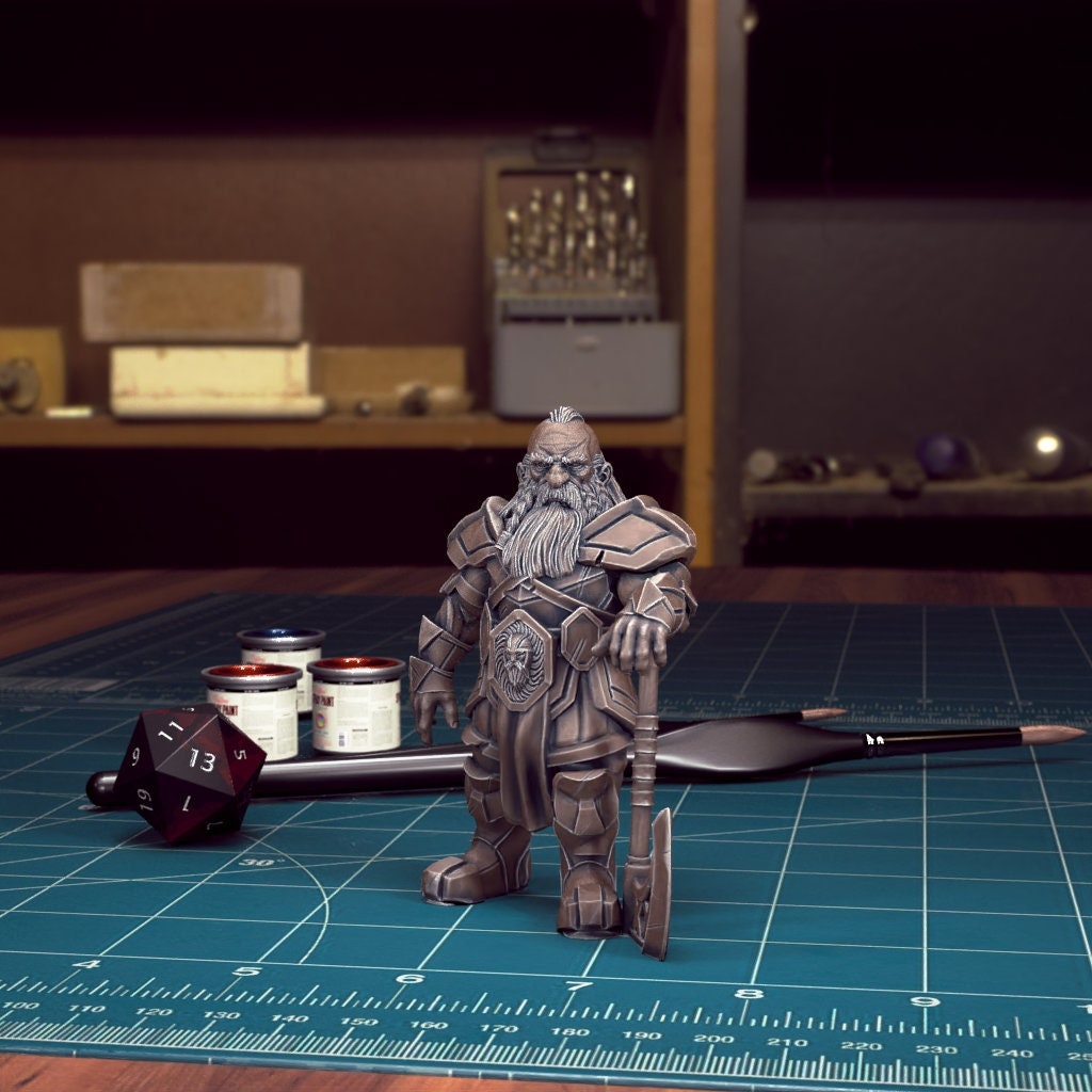 DnD Heroes Dwarf Fighters | TABLETOP SCALE | D&D TTRPG Mini | TytanTroll Miniatures