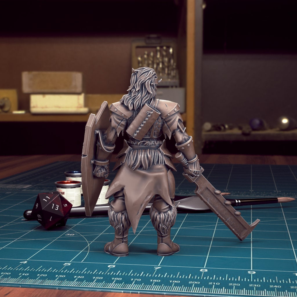 DnD Heroes Orc Fighters | TABLETOP SCALE | D&D TTRPG Mini | TytanTroll Miniatures