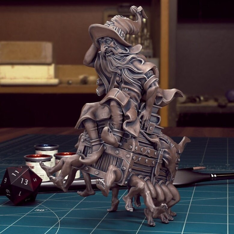 Rincewind Luggage | TABLETOP SCALE | D&D TTRPG Mini | TytanTroll Miniatures