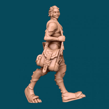 Mitchell a Werewolf Postman | D&D TTRPG Miniature | Awkward Penguin Minis