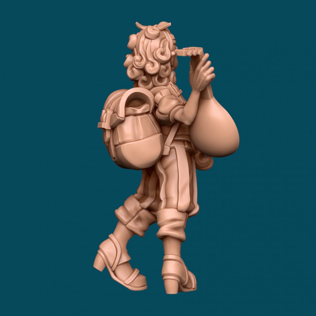 Waffle a Mischievous Bard | D&D TTRPG Miniature | Awkward Penguin Minis