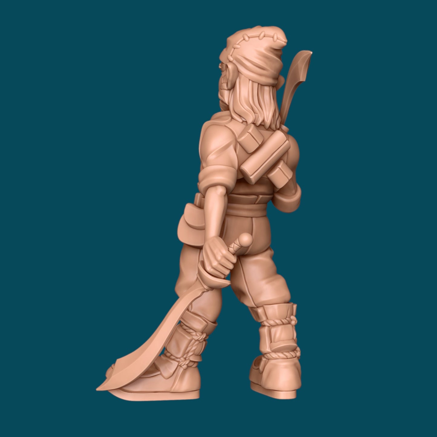 Dimble Baublegum a Barbarian Garden Gnome | TTRPG D&D Miniature | Awkward Penguin Minis