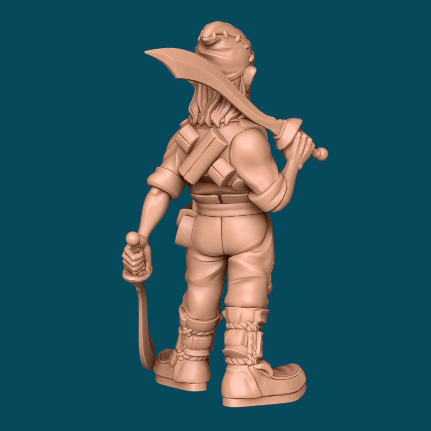 Dimble Baublegum a Barbarian Garden Gnome | TTRPG D&D Miniature | Awkward Penguin Minis