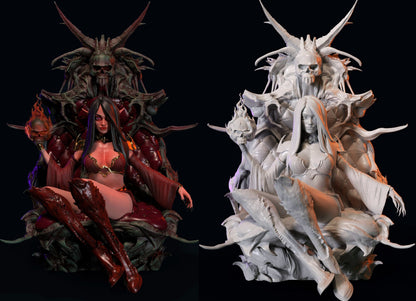 Queen of Hell | TABLETOP SCALE | TTRPG Miniature | Hold My Miniatures