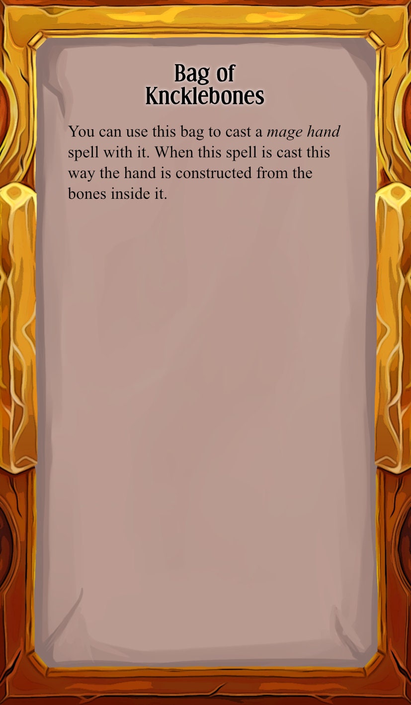 Knucklebones | TTRPG LARP Gaming Prop | Puzzles & Props
