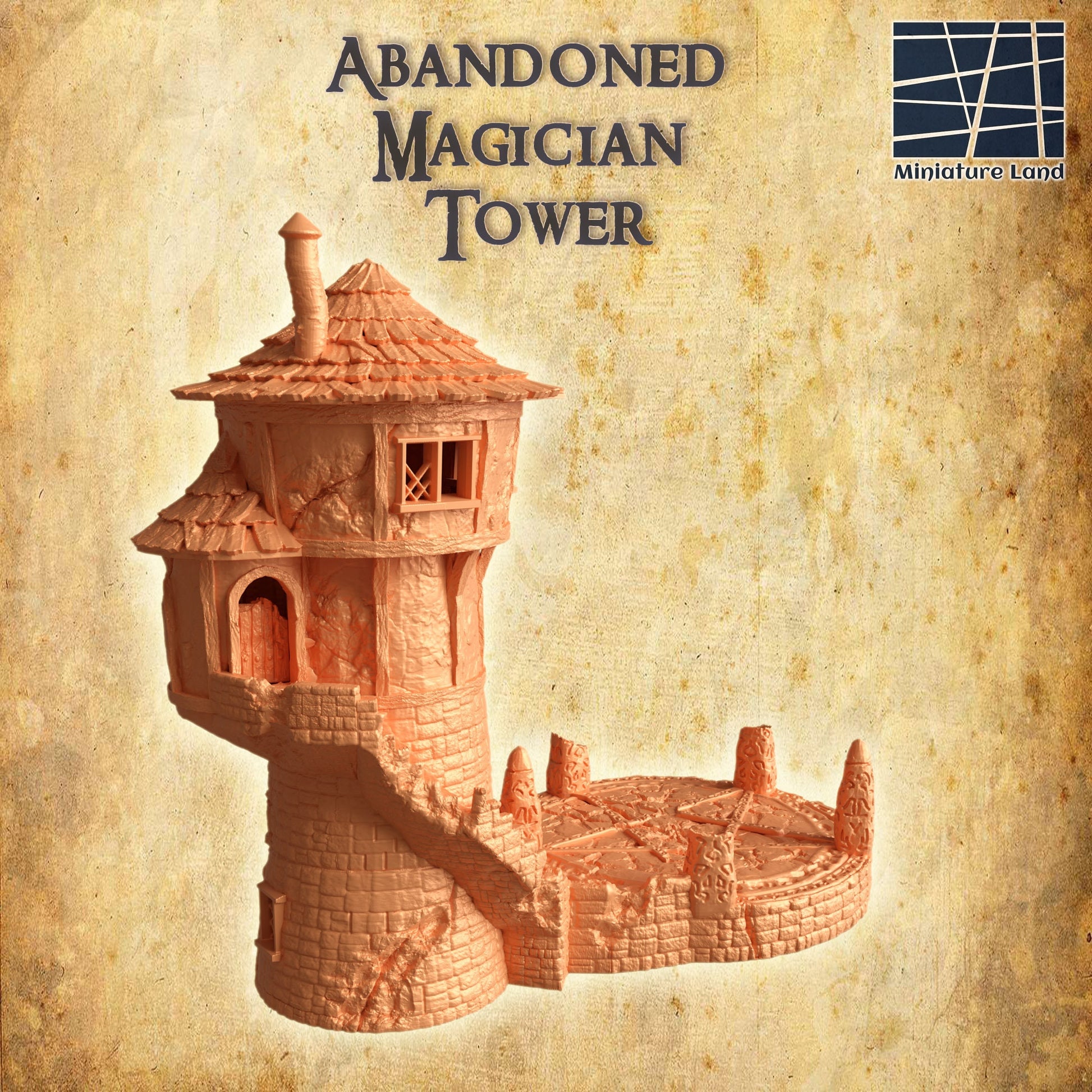 Abandoned Magician Tower | Playable 3D Printed Building | MiniatureLand