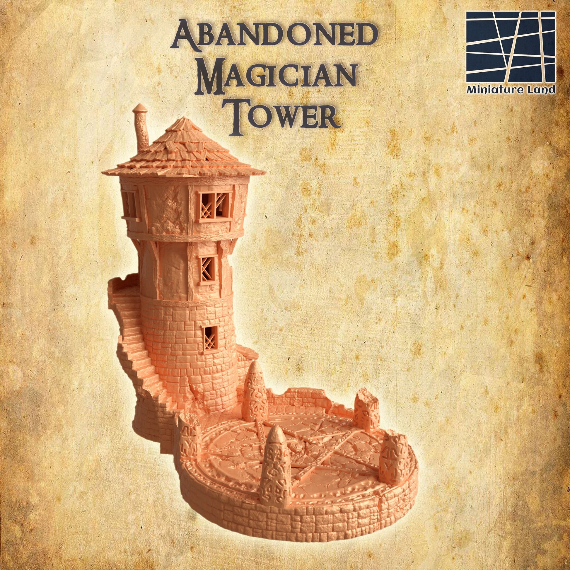 Abandoned Magician Tower | Playable 3D Printed Building | MiniatureLand