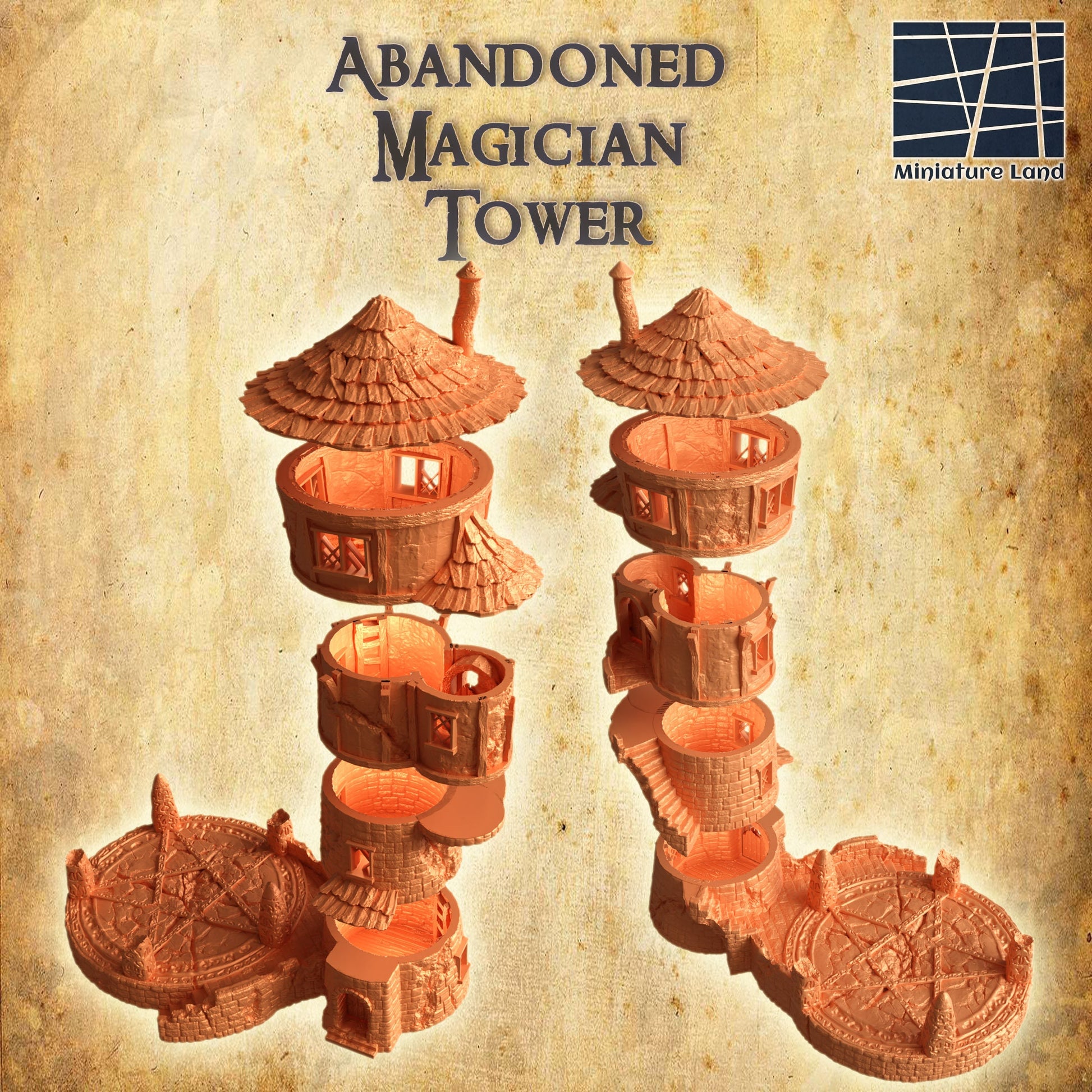 Abandoned Magician Tower | Playable 3D Printed Building | MiniatureLand