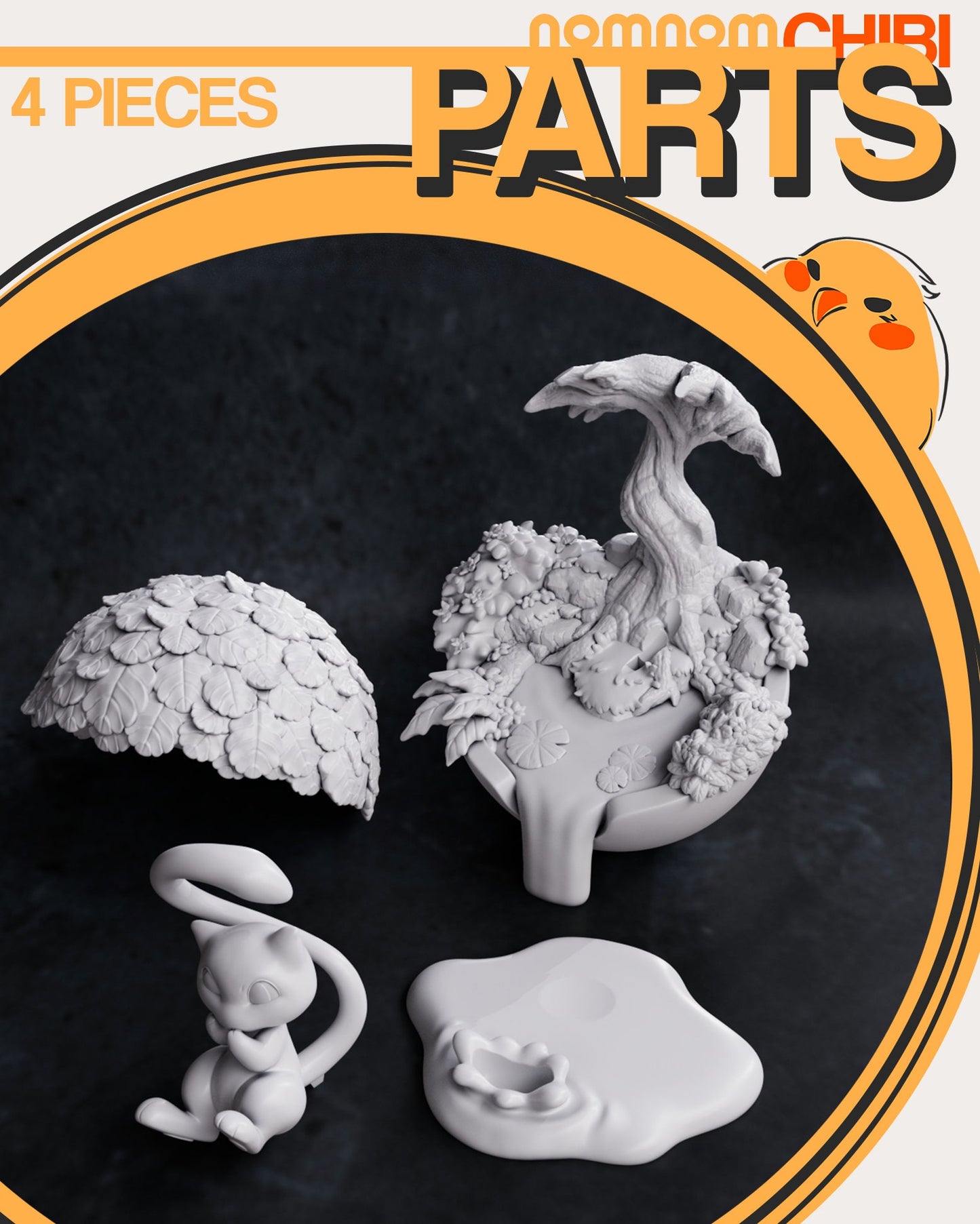 Elusive Catch | Resin Garage Kit Figure Anime Game Fan Art | Nomnom Figures