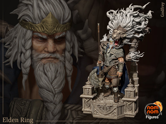 Elden Lord | Resin Garage Kit Figure Video Game Fan Art | Nomnom Figures