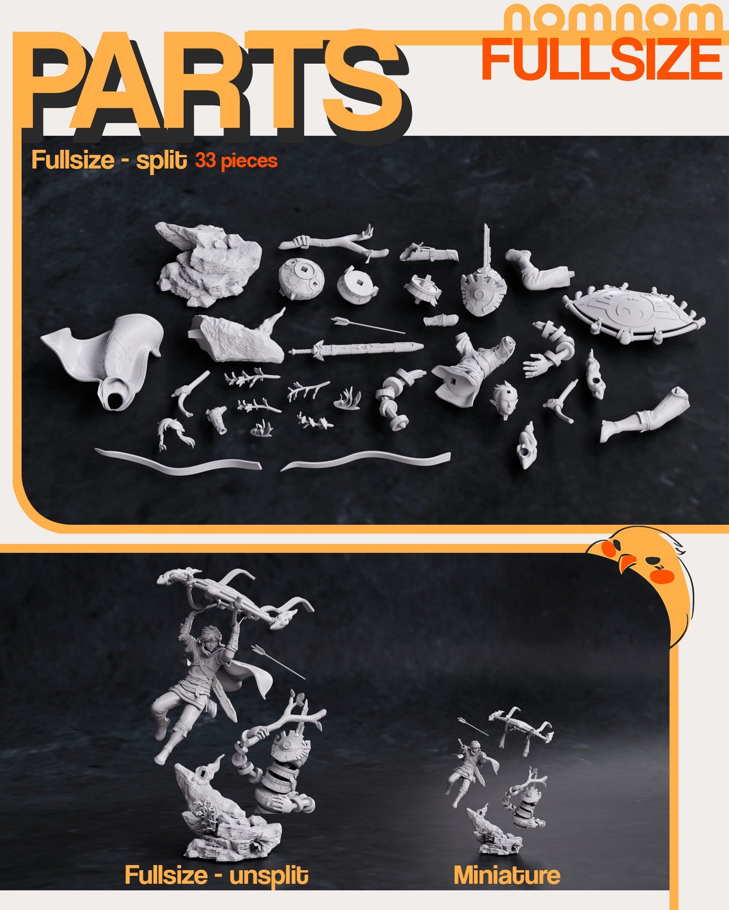 Knight of the Kingdom | Resin Garage Kit Figure Video Game Fan Art | Nomnom Figures