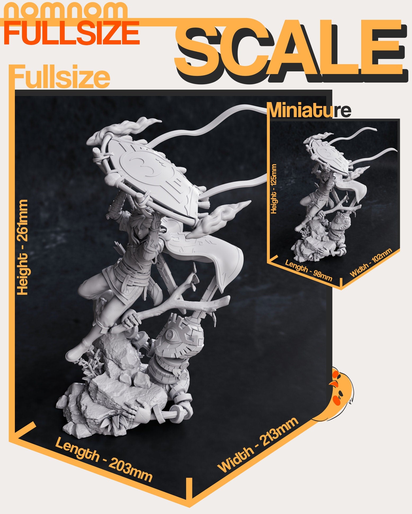 Knight of the Kingdom | Resin Garage Kit Figure Video Game Fan Art | Nomnom Figures