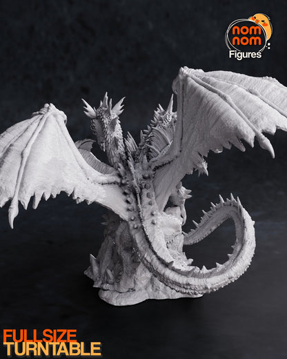 Queen of Dragons | Resin Garage Kit Figure D&D Game Fan Art | Nomnom Figures
