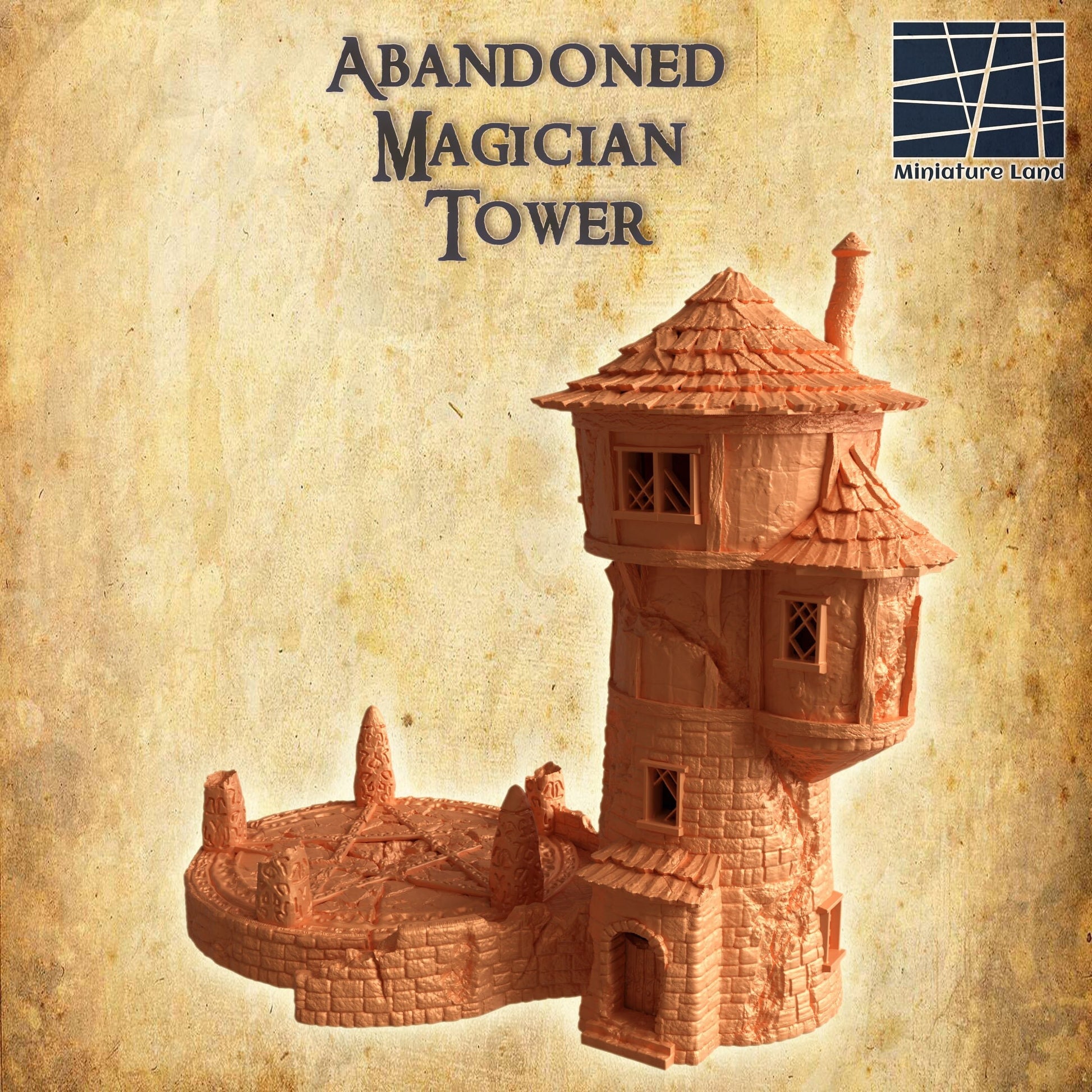Abandoned Magician Tower | Playable 3D Printed Building | MiniatureLand