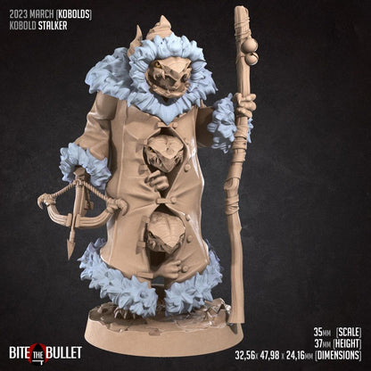 Kobold Stalker | Three Kobolds in a Trenchcoat | TABLETOP SCALE | D&D TTRPG Miniature | Bite the Bullet
