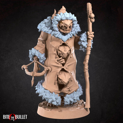 Kobold Stalker | Three Kobolds in a Trenchcoat | TABLETOP SCALE | D&D TTRPG Miniature | Bite the Bullet
