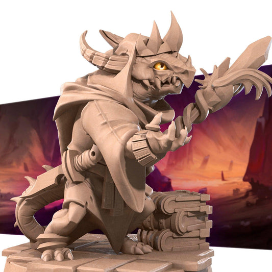 Kobold Warlock | TABLETOP SCALE | D&D TTRPG Miniature | Bite the Bullet