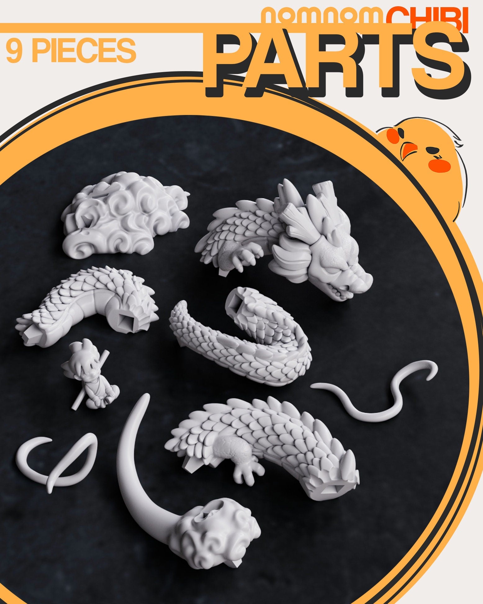 Eternal Dragon | Resin Garage Kit Anime Manga Fan Art | Nomnom Figures