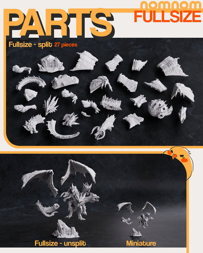 Queen of Dragons | Resin Garage Kit Figure D&D Game Fan Art | Nomnom Figures