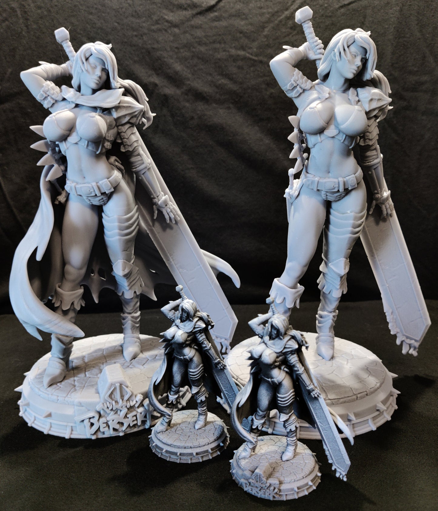 Black Swordswoman | Resin Garage Kit Anime Fan Art Statue | Creative Geek MB