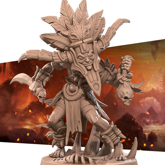 Bullet Hell, Hero Witch Doctor | D&D TTRPG Miniature | Bite the Bullet