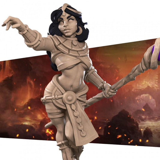 Bullet Hell, Hero Sorceress | TABLETOP SCALE | D&D TTRPG Miniature | Bite the Bullet