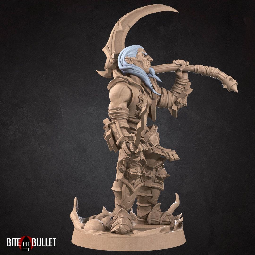Bullet Hell, Hero Necromancer, Male | TABLETOP SCALE | D&D TTRPG Miniature | Bite the Bullet | Unpainted, Unplated Resin 8k