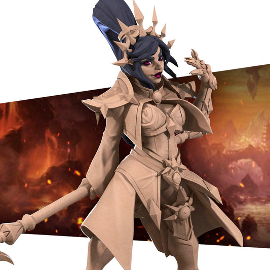 Exotic Hero Wizard, Bullet Hell | D&D Pinup SFW NSFW Model Miniature | Bite the Bullet