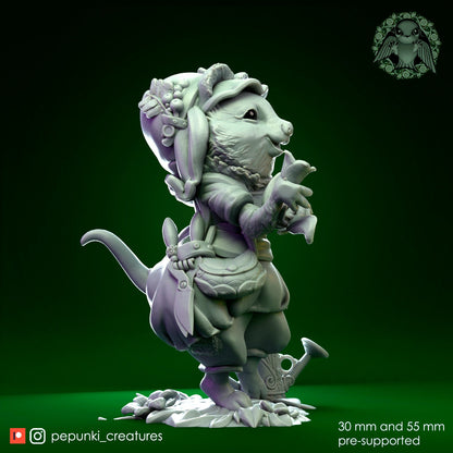Quokka Farmer | Tabletop or Display Scale | D&D Humblewood TTRPG Miniature | Pepunki Creatures