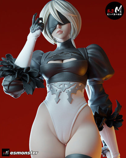 Combat Andoroid | Resin Garage Kit Sculpture Anime Video Game Fan Art Statue | E.S Monster