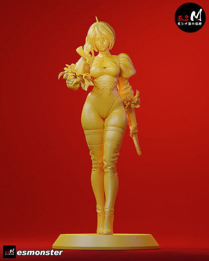 Combat Andoroid | Resin Garage Kit Sculpture Anime Video Game Fan Art Statue | E.S Monster