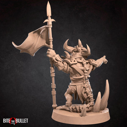 Kobold Squad Leader | TABLETOP SCALE | D&D TTRPG Miniature | Bite the Bullet