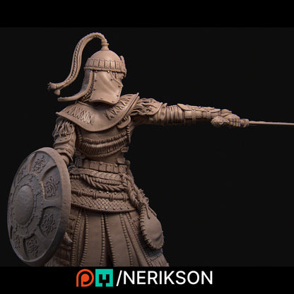 Tuya the Undefeated, Warrior | Garage Resin Kit Statue | D&D TTRPG Fantasy Miniature | Nerikson