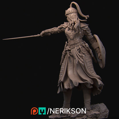 Tuya the Undefeated, Warrior | Garage Resin Kit Statue | D&D TTRPG Fantasy Miniature | Nerikson