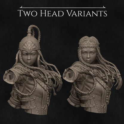 Tuya the Undefeated, Warrior | Garage Resin Kit Statue | D&D TTRPG Fantasy Miniature | Nerikson