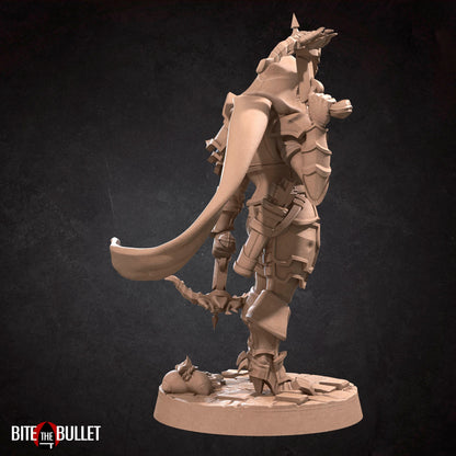 Bullet Hell, Hero Demon Hunter | TABLETOP SCALE | D&D TTRPG Miniature | Bite the Bullet | Unpainted, Unplated Resin 8k