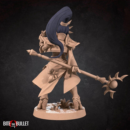 Exxotic Hero Wizard, Bullet Hell | D&D Pinup SFW NSFW Model Miniature | Bite the Bullet