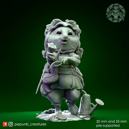 Quokka Farmer | Tabletop or Display Scale | D&D Humblewood TTRPG Miniature | Pepunki Creatures