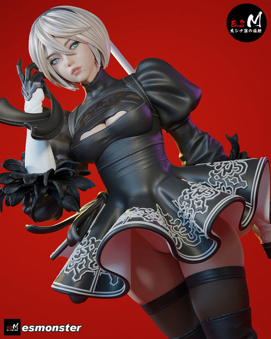 Combat Andoroid | Resin Garage Kit Sculpture Anime Video Game Fan Art Statue | E.S Monster