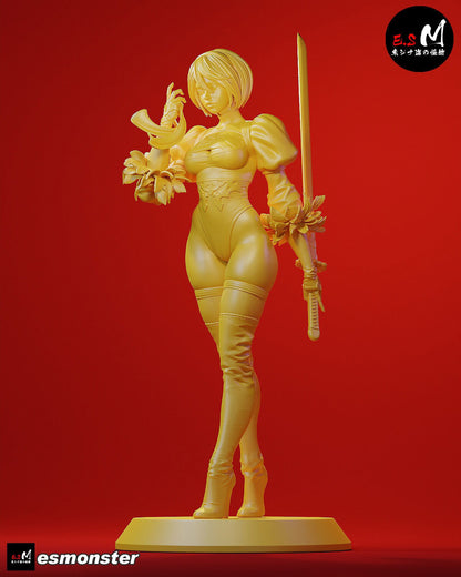 Combat Andoroid | Resin Garage Kit Sculpture Anime Video Game Fan Art Statue | E.S Monster