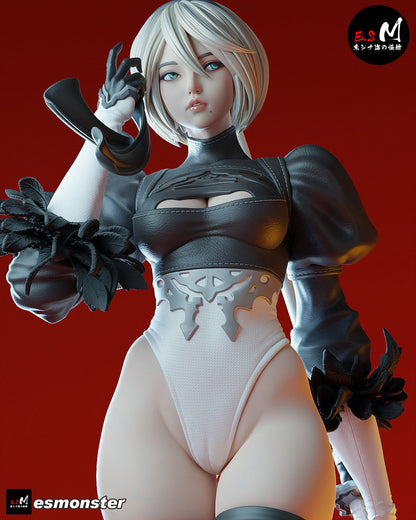 Combat Andoroid | Resin Garage Kit Sculpture Anime Video Game Fan Art Statue | E.S Monster