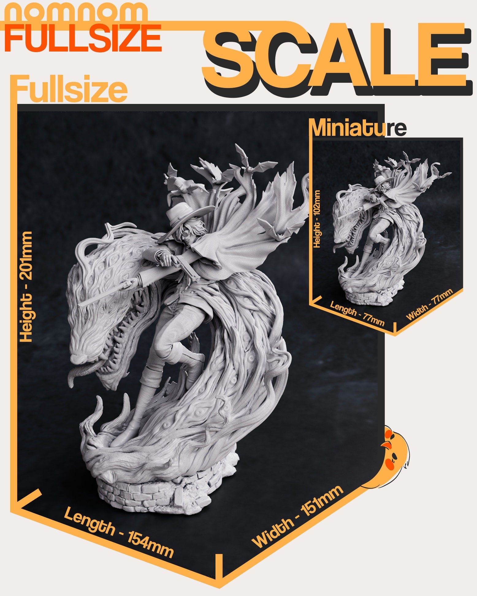 Legendary Vampire | Resin Garage Kit Figure Anime Fan Art | Nomnom Figures